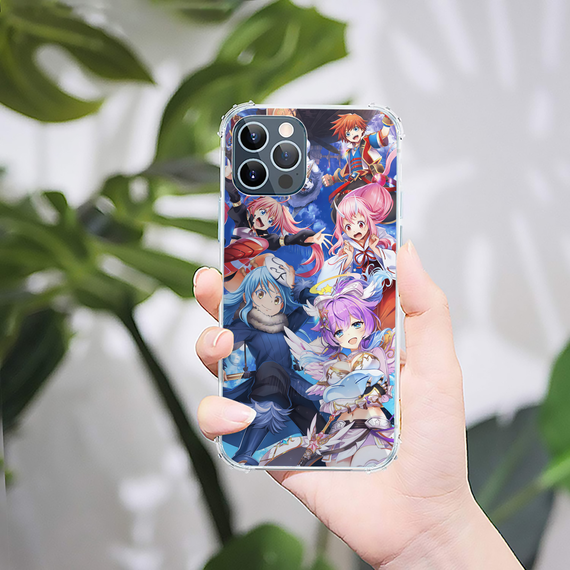 （画像用） 転スラ Regarding Reincarnated to Slime 【iPhone 12シリーズ対応】透明スマホケース（クリアソフトケース）